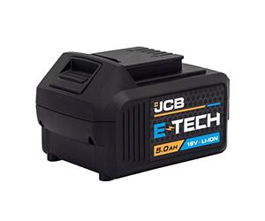 JCB 18V 5.0Ah Rechargeable Lithium-ION Battery for JCB Power Tools, Drill and Impact Driver, Jig Saw, Circular Saw, Combi Drill, Multi Tool and More, 3 Year Warranty