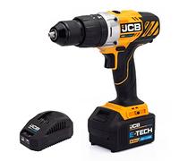JCB 18V Cordless Combi Drill Integrated LED Light Electric Screwdriver/Masonry Drill with 5.0ah Battery & 2.4A Charger
