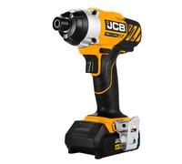 JCB 18V Impact Driver with 2.0Ah Lithium-ion battery and 2.4A charger
