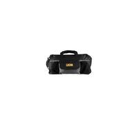 JCB 20" Tool Kit Bag, Ideal Tool Organiser with Multiple Pockets, Includes Padded Shoulder Straps & Soft Grip Carry Handle, Tool Bags for Professional, Soft Base, Black