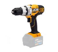 JCB 18V Cordless Drill Driver, Bare Unit, Variable Speed & 16+1 Position Torque, LED Light, 13mm Keyless Chuck, Belt Clip & Rubber Grip - 3 Year Warranty