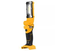 JCB - 18V LED Inspection Light - 220 Lumens - Folding Feature, Swivel Head: 0-270° - with Hanging Hook - 12 Hour Lifespan with JCB 5.0Ah Battery