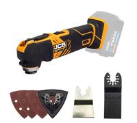JCB 18v Cordless Multi Tool, Bare Unit, Variable Speed, Anti-Vibration & Tool Free Blade Changing, Rubber Grip - Quick Change Blade - 3 Year Warranty