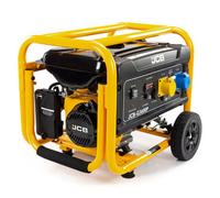 JCB 3.6kW / 4.5kVA Petrol Site Generator 115V / 230V 7.5hp 224cc JCB Engine Recoil Start Engine Heavy Duty Professional Use Trade Worksite Builder Powerful Workshop 3 Year Warranty