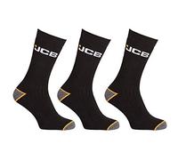 JCB 3 Pair Outdoor Activity Work Wear Socks - Size UK 9-12 - Suitable For Steel Cap Boots