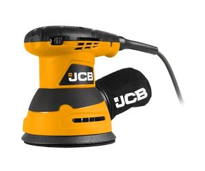JCB 320W Electric Random Orbital Sander 125mm 5'', 3 x Sanding Sheets, 3m Cable, Variable Speed & Dust Collector, 3 Year Warranty