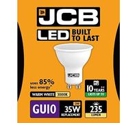 JCB 3w = 35w / 5w = 50w LED GU10 100deg 3000k (Warm) / 6500k (Daylight) (3w (35w), 3000k (Warm White))