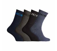 Jcb - 4 Pack Mens Cotton Industrial Work Gear Socks For Boots 6-11 Blue