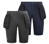 JCB 4-Way Stretch Mens Premium Holster Cargo Work Trade Shorts - Grey - 42 In