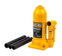 JCB 5 Tonne Heavy Duty Automotive Hydraulic Bottle Jack, 474mm Maximum Lift - Portable - Compact Design - Equipped with an adjustable height screw - 3 Year Warranty