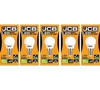 JCB 6w LED E14 Golf Ball Bulbs Small Edison Screw, 40w Incandescent Bulb Equivalent, 470lm, Warm White 3000k, Non Dimmable, LED Small Edison Screw Golf Ball Light Bulbs, 220-240v. Pack of 5 Units