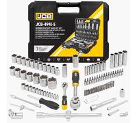 JCB 94-Piece 1/4 Inch / 1/2 Inch (6-Edge) (4-32 mm) Tool Box Tool Kit
