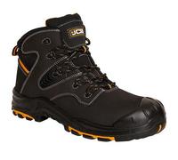 Jcb Backhoe S3 Black Leather Composite Toe/midsole Safety Work Boot