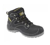 Jcb Backhoe Safety Work Boots Black Mens Work Shoes - Size 12