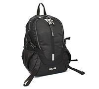 JCB Black & Grey Unisex Medium Travel, Work, School Backpack - Laptop Backpack with Anti-Theft Pockets, Air-Flow System, 46 x 28 x 20cm