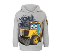 JCB Boy's Hoodie (Kids Grey) in Grey | Size: 1-2 Years JCB Grey 1-2 Years