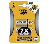 JCB C Size LR14 Super Alkaline Batteries 2 Per Card - Box of 10