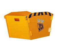 JCB Children's Skip Toy Box, Happy Beds Yellow Digger Kids Storage Box - 33 x 61.5 x 38.5 cm