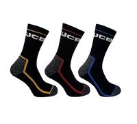 JCB Cleversocks Socks - Workwear Apparel Socks men's - Men's Socks - Comfort Work Socks - Men's - 3 Pack - Socks Multipack - Black Socks - UK 6-11, EUR 39-46