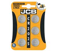 JCB CR2025 Batteries (6 pack) 3V Lithium Button Cell