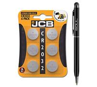 JCB CR2032 Lithium Coin Battery 3V 220 mAh Cell - 6 Pack