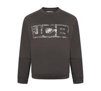 JCB - Trade Crew Sweatshirt, Small - Made with 80% Cotton & 20% Polyester - Men's Jumpers Branding Details - Cordura Fabric Elbow Patches - Mens Clothes - 320gsm - Black
