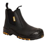 Jcb Dealer Black Leather Non-Metal Toe/midsole Safety Work Boot