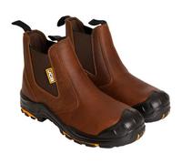 Jcb Dealer Tan Leather Non-Metal Toe/midsole Safety Work Boot