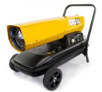 JCB Diesel Space Heaters, Kerosene or Diesel, Large Coverage Area, Adjustable Thermostat, Steel Frame for Workshops, Factories, Construction Sites, Warehouses, and Agricultural (215,000BTU / 63kW)