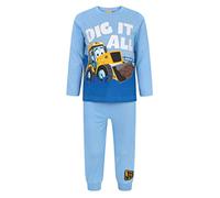 JCB Dig It All Boy's Pyjamas (5-6 Years) Blue