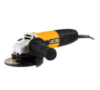JCB 18V 850W Corded Angle Grinder, Wired, 125mm Discs, Anti-Vibration & 2 Position Side Handle, Adjustable Guard, 11500rpm, Ergonomic Design, 3 Year Warranty