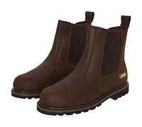 JCB - Farley Dark Brown Dealer Boot - Boots for Men - Safety Footwear - Water Resistant - Men Shoes - Men's Work & Utility Footwear - 8