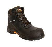 JCB FASTRAC 4000 Black Safety Boots - Industrial Work Footwear, Slip-Resistant Shoes, Durable Protective Work Boots, Stylish Safety Footwear for Men, Industrial Boots