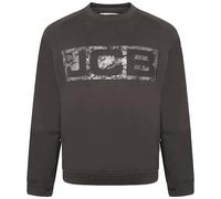 JCB - Trade Crew Sweatshirt, Small - Made with 80% Cotton & 20% Polyester - Men's Jumpers Branding Details - Cordura Fabric Elbow Patches - Mens Clothes - 320gsm - Black