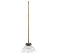 JCB Heritage Lawn Rake 20 Teeth, 520mm Carbon Steel and Ash Handle