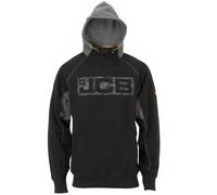 JCB Horton Heavyweight Hooded Mens Sweatshirt Hoody Hoodie Workwear Top Work