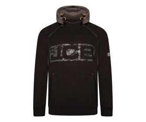 JCB Horton Mens Black/Grey Trade Work Pull Over Sweat Shirt Hoodie