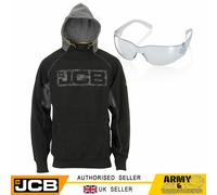 JCB Horton Mens Work Hooded Sweatshirt Hoody Hoodie Workwear + FREE SAFETY SPECS