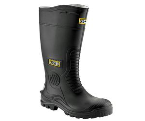 JCB Hydro Master Mens S5 Safety Rigger Steel Toe/Midsole Wellie Boots - UK 8