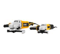 JCB 600W & 2000W Electric Angle Grinder Twin Pack 115mm and 230mm Grinders, Anti-Vibration Side Handles, 2-Stage Trigger, Tool Free Adjustable Guard, 3 Year Warranty