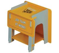 JCB Junior Side Table Yellow 1 Shelf by Kidsaw