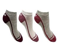 JCB - Ladies Trainer Liner Socks - 3 Pack - Assorted - UK 4-8, EUR 37-41 - Active Ladies Sport Socks