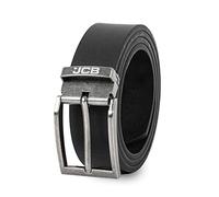 JCB Leather Belts Mens - Black Leather Belts for Men - Smart Casual Jeans Black Belt for Men - Men's Leather Belts - Mens Belt - Comfortable Everyday Belt.