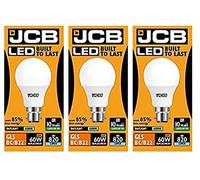 JCB LED 3 X 10 Watt Bayonet Cap GLS Lamp Daylight 6500K 60W Replacement BC B22 LED Bulb [Energy Class A+]