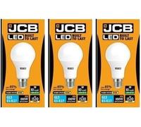 JCB LED 3 X 15 Watt Screw Cap GLS Lamp Warm White 3000K 100W Replacement ES E27 LED Bulb [Energy Class A+]