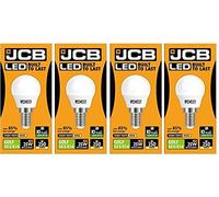 JCB LED 4 X 3w = 25w SES/E14 Golf Ball Bulbs Screw Cap 250lm Warm White 3000k Non Dimmable [Energy Class A+]