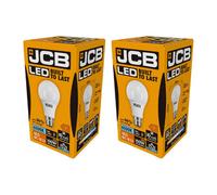 Jcb Led A60 1560Lm Opal 15W Light Bulb B22 6500K White (Pack Of 2)