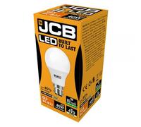 JCB LED A60 470lm Opal 6w Light Bulb B22 2700k in White JCB White