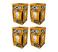 Jcb Led A60 470Lm Opal 6W Light Bulb B22 3000K White (Pack Of 4)