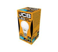 JCB LED A60 470lm Opal 6w Light Bulb E27 2700k in White JCB White